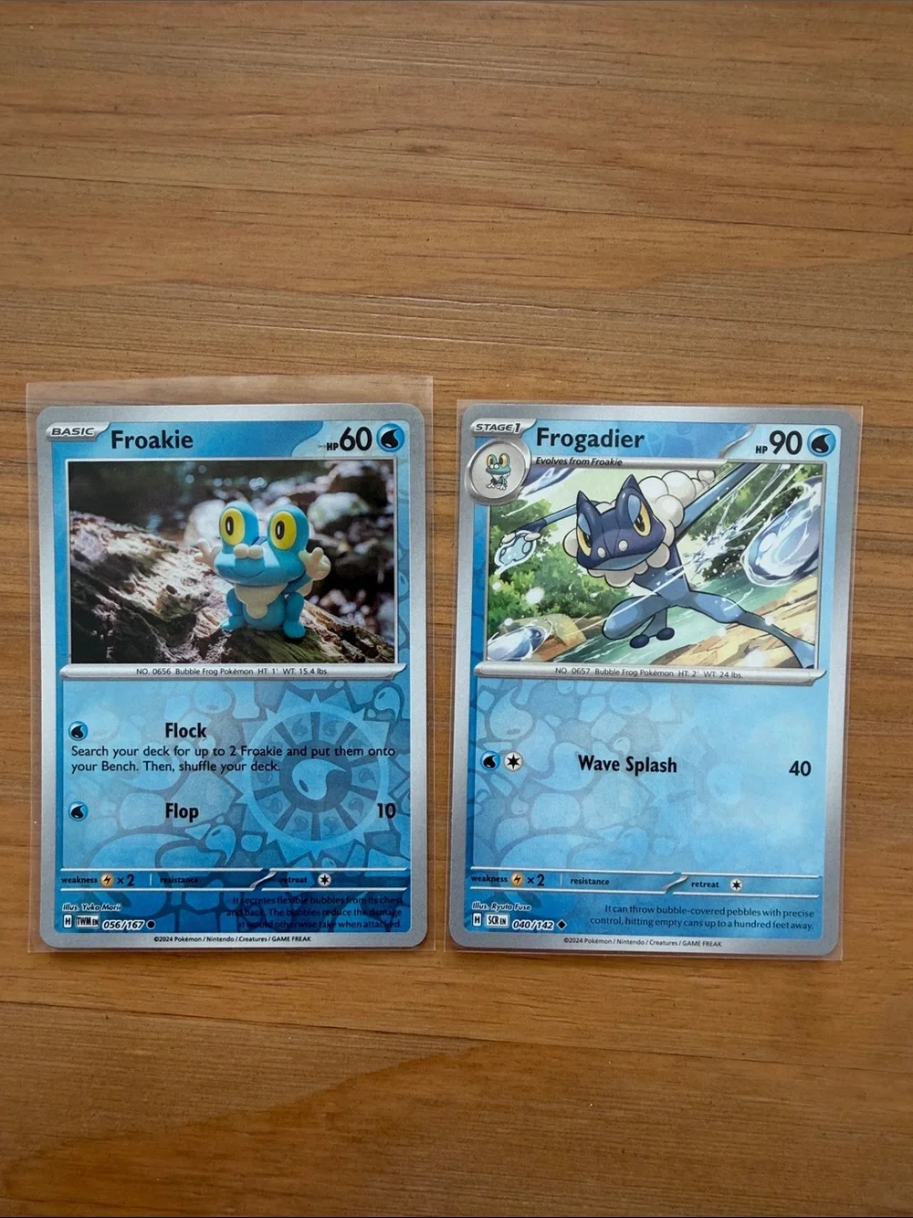 Froakie & Frogadier Evolution Lot | 2 Pokémon Cards | Reverse Holo ✨5/$25✨
